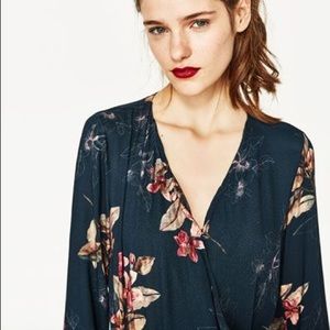 FLORAL PRINT BODYSUIT from Zara